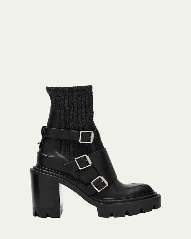 Cortinetta College Red-Sole Ankle Boots